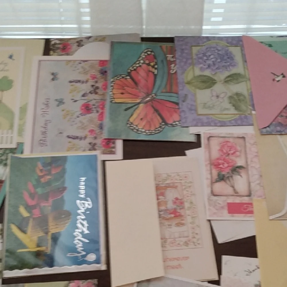 Bundle 30 Assorted Greeting Cards with Matching Envelopes For Various Occasions